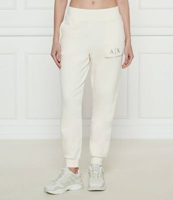 Spodnie damskie na wiosnę Armani Exchange ze sklepu: Gomez Fashion Store w kategorii: Spodnie damskie - zdjęcie 874714-BD9-10338_AX252W000075H56