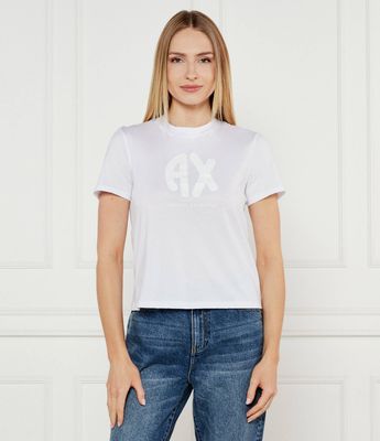 Armani Exchange - Bluzka damska na wiosnę ze sklepu: Gomez Fashion Store w kategorii: Bluzki damskie - zdjęcie 874714-BD9-10338_AX252W000095H55