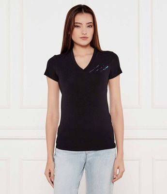 Bluzka damska Armani Exchange ze sklepu: Gomez Fashion Store w kategorii: Bluzki damskie - zdjęcie 874714-BD9-10338_AX252W000099H50