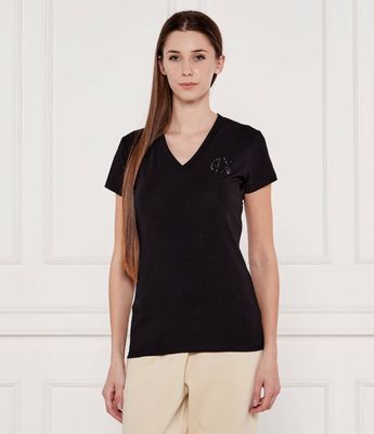 Bluzka damska casual Armani Exchange ze sklepu: Gomez Fashion Store w kategorii: Bluzki damskie - zdjęcie 874714-BD9-10338_AX252W000100H50