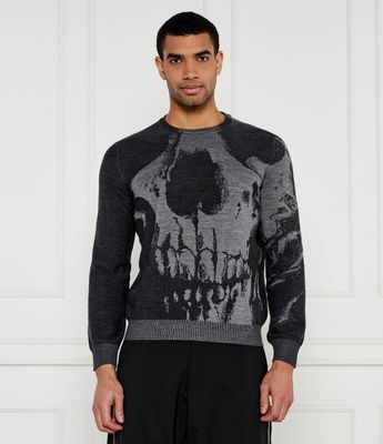 Sweter męski jesienny Alexander McQueen ze sklepu: Gomez Fashion Store w kategorii: Swetry męskie - zdjęcie 874714-BD9-10338_AQ251M000008156