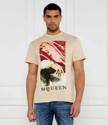 Alexander McQueen - T-shirt męski na lato ze sklepu: Gomez Fashion Store w kategorii: T-shirty męskie - zdjęcie 874714-BD9-10338_AQ251M000009158