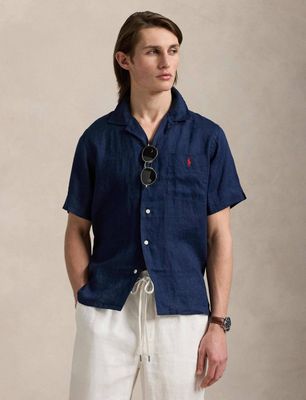 Koszula męska na wiosnę letnia Polo Ralph Lauren ze sklepu: Gomez Fashion Store w kategorii: Koszule męskie - zdjęcie 874714-BD9-10338_PR252M000230B68
