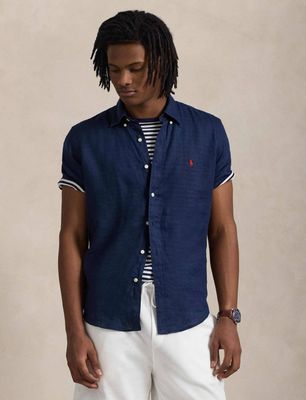 Koszula męska na wiosnę casualowa Polo Ralph Lauren ze sklepu: Gomez Fashion Store w kategorii: Koszule męskie - zdjęcie 874714-BD9-10338_PR252M000173B68