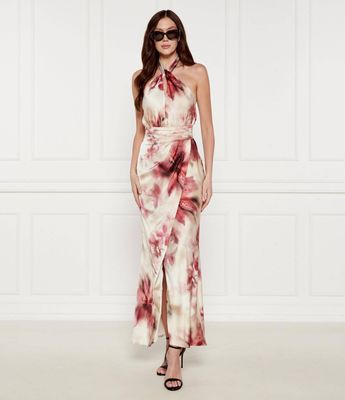 Sukienka w stylu boho na wiosnę Marciano Guess ze sklepu: Gomez Fashion Store w kategorii: Sukienki - zdjęcie 874714-BD9-10338_MG252W000013T51