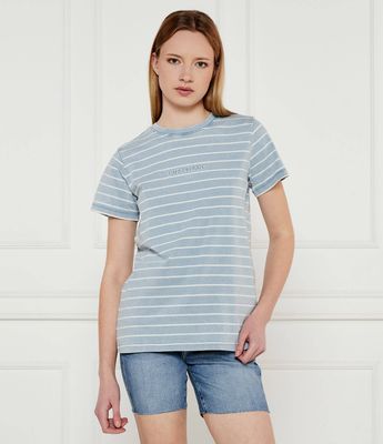 Bluzka damska na wiosnę casual Guess Jeans ze sklepu: Gomez Fashion Store w kategorii: Bluzki damskie - zdjęcie 874714-BD9-10338_GE252W000014T41