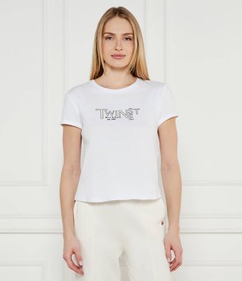 Bluzka damska elegancka Twinset ze sklepu: Gomez Fashion Store w kategorii: Bluzki damskie - zdjęcie 874714-BD9-10338_TS251W000069858
