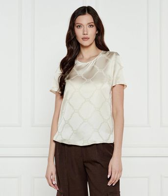 Bluzka damska elegancka Twinset ze sklepu: Gomez Fashion Store w kategorii: Bluzki damskie - zdjęcie 874714-BD9-10338_TS251W000070732
