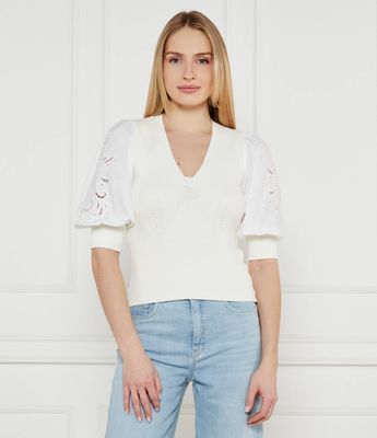 Sweter damski elegancki Twinset ze sklepu: Gomez Fashion Store w kategorii: Swetry damskie - zdjęcie 874714-BD9-10338_TS251W000072299