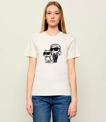 Bluzka damska na wiosnę Karl Lagerfeld ze sklepu: Gomez Fashion Store w kategorii: Bluzki damskie - zdjęcie 874714-BD9-10338_KL251W000157C48