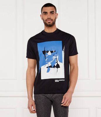 Karl Lagerfeld Jeans - T-shirt męski młodzieżowy na wiosnę ze sklepu: Gomez Fashion Store w kategorii: T-shirty męskie - zdjęcie 874714-BD9-10338_KJ252M000021002