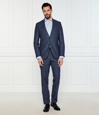 Garnitur męski na jesień BOSS BLACK ze sklepu: Gomez Fashion Store w kategorii: Garnitury męskie - zdjęcie 874714-BD9-10338_BB252M000085404