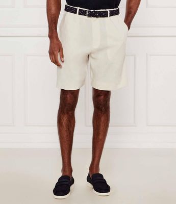 Spodenki męskie klasyczny BOSS BLACK ze sklepu: Gomez Fashion Store w kategorii: Spodenki męskie - zdjęcie 874714-BD9-10338_BB252M000104131