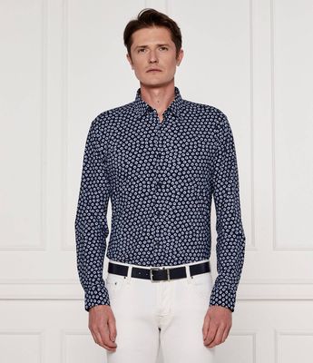Koszula męska na jesień wiosenna BOSS BLACK ze sklepu: Gomez Fashion Store w kategorii: Koszule męskie - zdjęcie 874714-BD9-10338_BB252M000162404