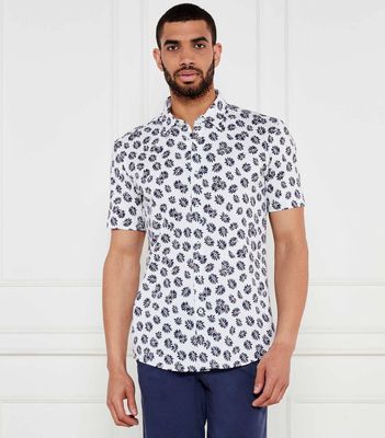 Koszula męska z klasycznym kołnierzykiem BOSS BLACK ze sklepu: Gomez Fashion Store w kategorii: Koszule męskie - zdjęcie 874714-BD9-10338_BB252M000165404