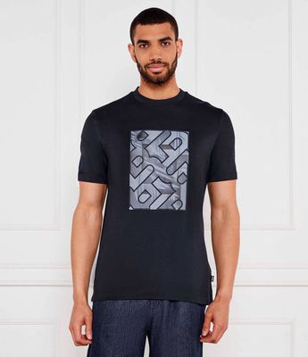 T-shirt męski letni BOSS BLACK ze sklepu: Gomez Fashion Store w kategorii: T-shirty męskie - zdjęcie 874714-BD9-10338_BB252M000236404
