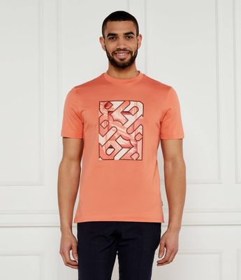 T-shirt męski na lato BOSS BLACK ze sklepu: Gomez Fashion Store w kategorii: T-shirty męskie - zdjęcie 874714-BD9-10338_BB252M000236823