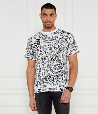 Versace Jeans Couture - T-shirt męski letni ze sklepu: Gomez Fashion Store w kategorii: T-shirty męskie - zdjęcie 874714-BD9-10338_VR252M000042102
