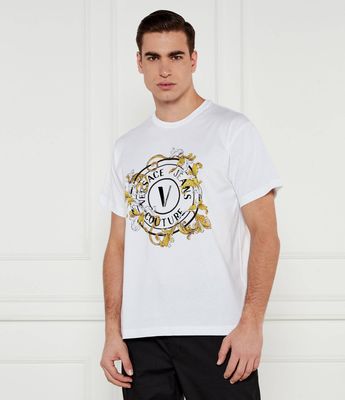 T-shirt męski letni Versace Jeans Couture ze sklepu: Gomez Fashion Store w kategorii: T-shirty męskie - zdjęcie 874714-BD9-10338_VR252M000044A10