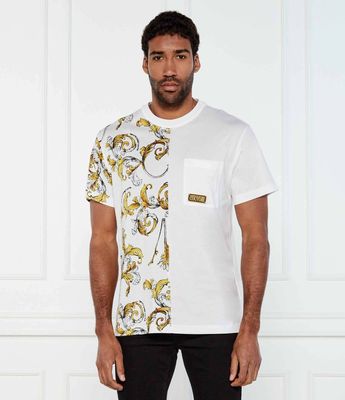T-shirt męski na lato Versace Jeans Couture ze sklepu: Gomez Fashion Store w kategorii: T-shirty męskie - zdjęcie 874714-BD9-10338_VR252M000052A10