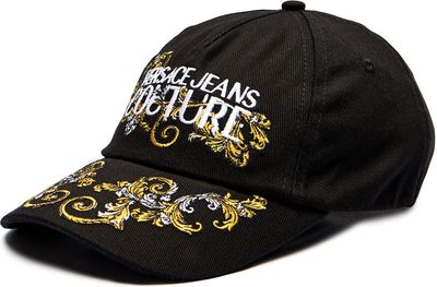 Czapka z daszkiem męska na jesień Versace Jeans Couture ze sklepu: Gomez Fashion Store w kategorii: Czapki z daszkiem męskie - zdjęcie 874714-BD9-10338_VR252M000076899