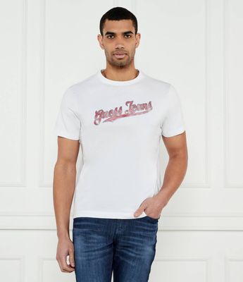 T-shirt męski w stylu młodzieżowym casual Guess Jeans ze sklepu: Gomez Fashion Store w kategorii: T-shirty męskie - zdjęcie 874714-BD9-10338_GE252M000013F11
