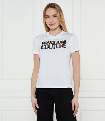 Bluzka damska na wiosnę Versace Jeans Couture ze sklepu: Gomez Fashion Store w kategorii: Bluzki damskie - zdjęcie 874714-BD9-10338_VR252W000059A10