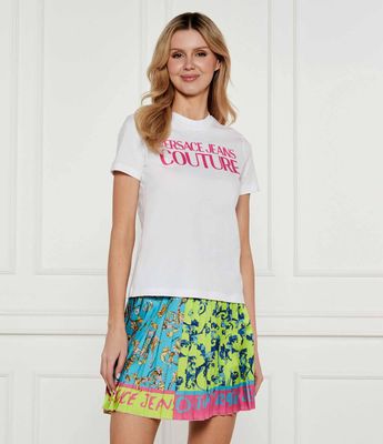 Bluzka damska na lato Versace Jeans Couture ze sklepu: Gomez Fashion Store w kategorii: Bluzki damskie - zdjęcie 874714-BD9-10338_VR252W000060003