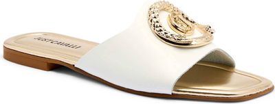 Klapki damskie Just Cavalli ze sklepu: Gomez Fashion Store w kategorii: Klapki damskie - zdjęcie 874714-BD9-10338_CA252W000045005