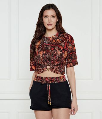 Bluzka damska Just Cavalli ze sklepu: Gomez Fashion Store w kategorii: Bluzki damskie - zdjęcie 874714-BD9-10338_CA252W000061980