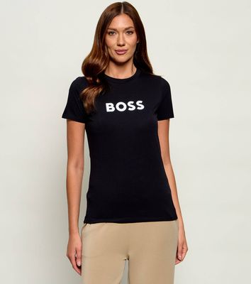 Bluzka damska na wiosnę młodzieżowa BOSS ORANGE ze sklepu: Gomez Fashion Store w kategorii: Bluzki damskie - zdjęcie 874714-BD9-10338_BO251W000019001