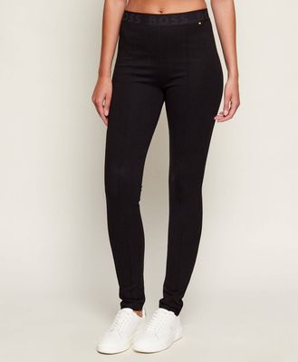 Spodnie damskie na jesień BOSS ORANGE ze sklepu: Gomez Fashion Store w kategorii: Spodnie damskie - zdjęcie 874714-BD9-10338_BO251W000025001