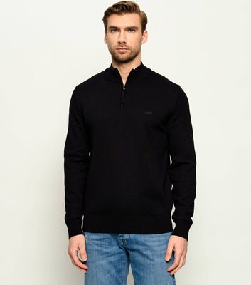 Sweter męski wiosenny BOSS BLACK ze sklepu: Gomez Fashion Store w kategorii: Swetry męskie - zdjęcie 874714-BD9-10338_BB251M000266001