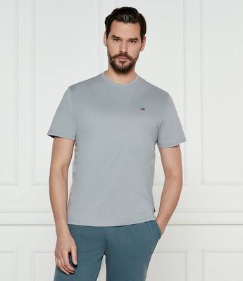 T-shirt męski w stylu klasycznym Napapijri ze sklepu: Gomez Fashion Store w kategorii: T-shirty męskie - zdjęcie 874714-BD9-10338_NA252M000019932