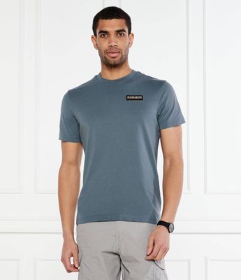 T-shirt męski w stylu klasycznym w sportowym stylu Napapijri ze sklepu: Gomez Fashion Store w kategorii: T-shirty męskie - zdjęcie 874714-BD9-10338_NA252M000021927