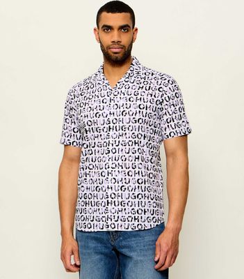 Koszula męska na wiosnę HUGO ze sklepu: Gomez Fashion Store w kategorii: Koszule męskie - zdjęcie 874714-BD9-10338_BU252M000121553