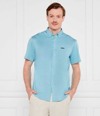 Koszula męska wiosenna BOSS GREEN ze sklepu: Gomez Fashion Store w kategorii: Koszule męskie - zdjęcie 874714-BD9-10338_BG252M000007450