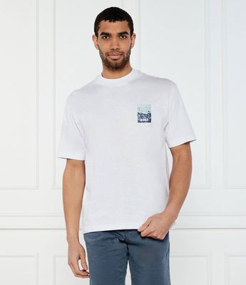 T-shirt męski BOSS ORANGE ze sklepu: Gomez Fashion Store w kategorii: T-shirty męskie - zdjęcie 874714-BD9-10338_BO252M000090101