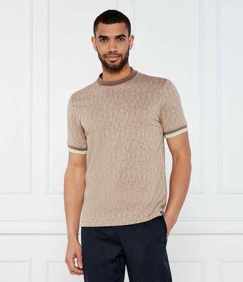 T-shirt męski casual EA7 ze sklepu: Gomez Fashion Store w kategorii: T-shirty męskie - zdjęcie 874714-BD9-10338_E7252M000212D66