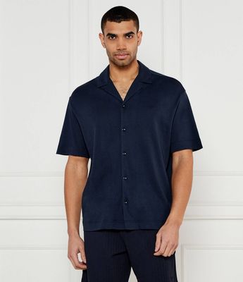 Koszula męska na wiosnę Emporio Armani ze sklepu: Gomez Fashion Store w kategorii: Koszule męskie - zdjęcie 874714-BD9-10338_EW252M000004R02