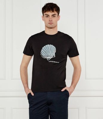 T-shirt męski casual Emporio Armani ze sklepu: Gomez Fashion Store w kategorii: T-shirty męskie - zdjęcie 874714-BD9-10338_EW252M000025R54