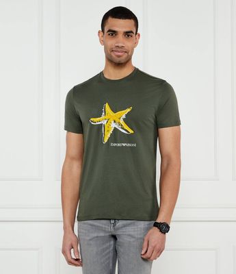 Emporio Armani - T-shirt męski ze sklepu: Gomez Fashion Store w kategorii: T-shirty męskie - zdjęcie 874714-BD9-10338_EW252M000025R51