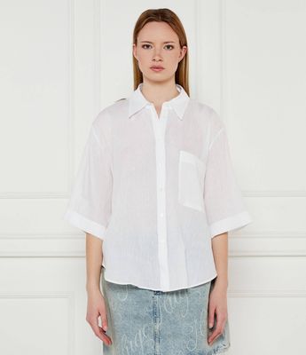 Koszula damska elegancka HUGO ze sklepu: Gomez Fashion Store w kategorii: Koszule damskie - zdjęcie 874714-BD9-10338_BU252W000079100