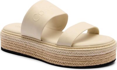 Klapki damskie na lato Calvin Klein ze sklepu: Gomez Fashion Store w kategorii: Klapki damskie - zdjęcie 874714-BD9-10338_CK252W000076C81