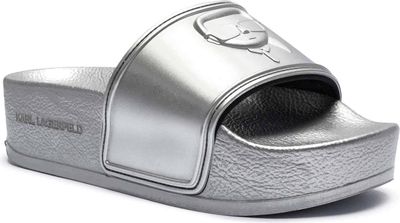 Karl Lagerfeld - Klapki damskie na lato ze sklepu: Gomez Fashion Store w kategorii: Klapki damskie - zdjęcie 874714-BD9-10338_KL252W000025137