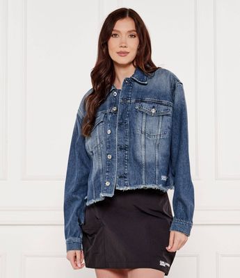 Kurtka damska wiosenna casualowa Karl Lagerfeld Jeans ze sklepu: Gomez Fashion Store w kategorii: Kurtki damskie - zdjęcie 874714-BD9-10338_KJ252W000013063