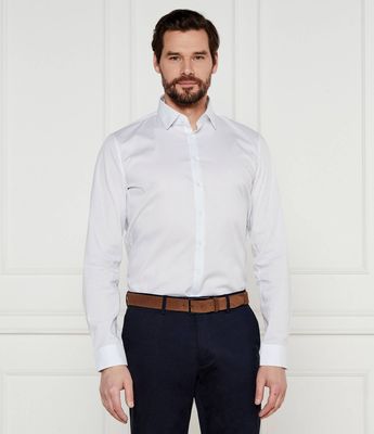 Calvin Klein - Koszula męska elegancka na wiosnę ze sklepu: Gomez Fashion Store w kategorii: Koszule męskie - zdjęcie 874714-BD9-10338_CK252M000095257