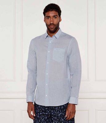 Koszula męska wiosenna elegancka Calvin Klein ze sklepu: Gomez Fashion Store w kategorii: Koszule męskie - zdjęcie 874714-BD9-10338_CK252M000100C90