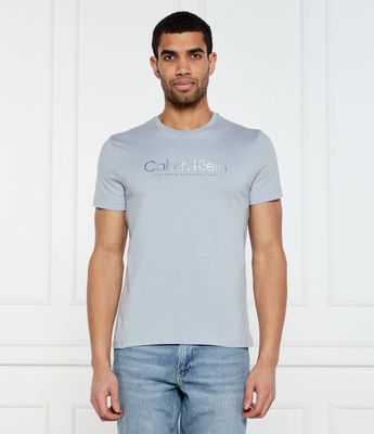 Calvin Klein - T-shirt męski klasyczny ze sklepu: Gomez Fashion Store w kategorii: T-shirty męskie - zdjęcie 874714-BD9-10338_CK252M000130C90