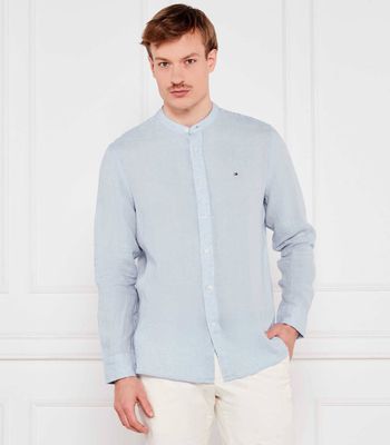 Koszula męska bez wzorów Tommy Hilfiger ze sklepu: Gomez Fashion Store w kategorii: Koszule męskie - zdjęcie 874714-BD9-10338_TH252M000241G36